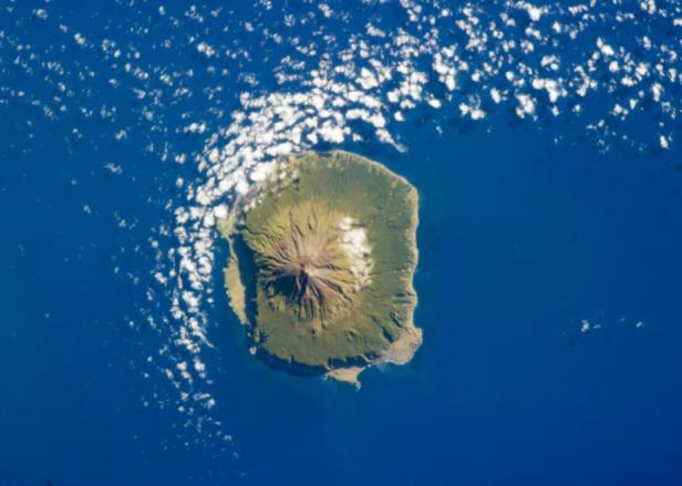 NASA image of Tristan da Cunha